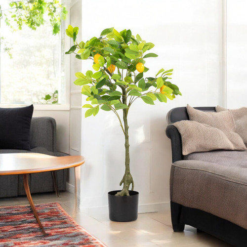 Artificial Lemon Tree in Nursery Pot (New)