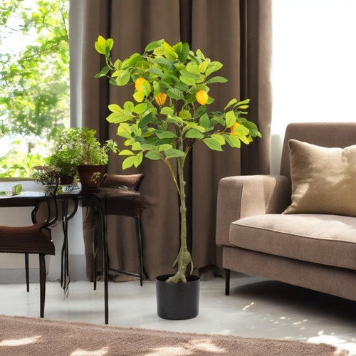 Artificial Lemon Tree in Nursery Pot (New)