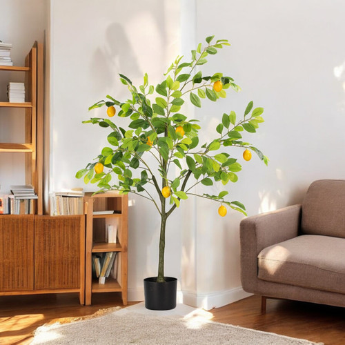 Artificial Lemon Tree in Nursery Pot (New)