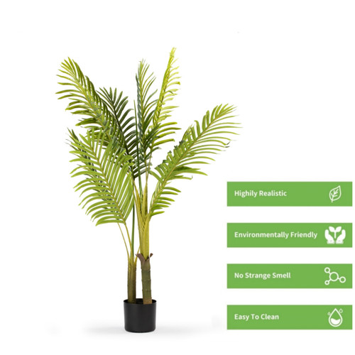 Artificial Palm Tree in Black Nursery Pot (New)