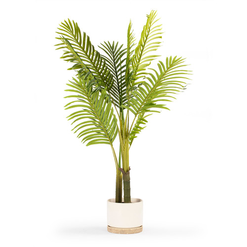 Artificial Palm Tree in Black Nursery Pot (New)