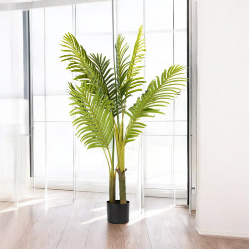 Artificial Palm Tree in Black Nursery Pot (New)
