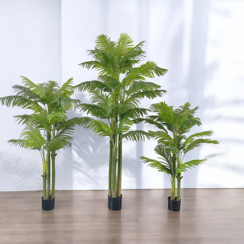 Artificial Palm Tree in Black Nursery Pot (New)