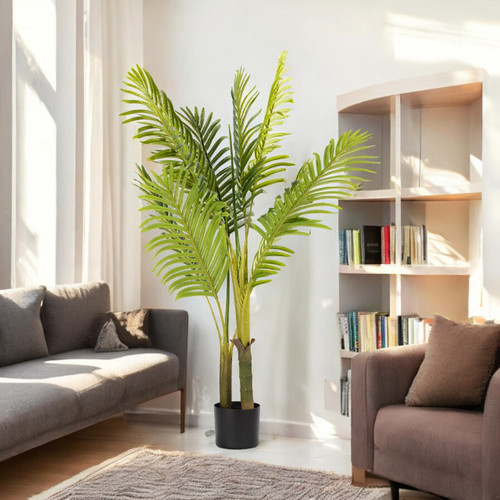 Artificial Palm Tree in Black Nursery Pot (New)