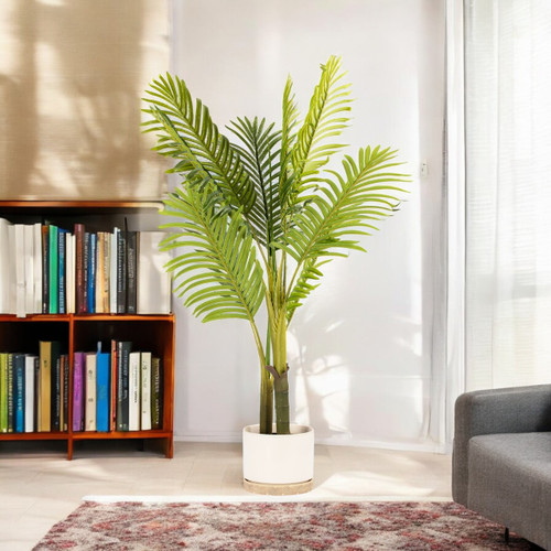 Artificial Palm Tree in Black Nursery Pot (New)