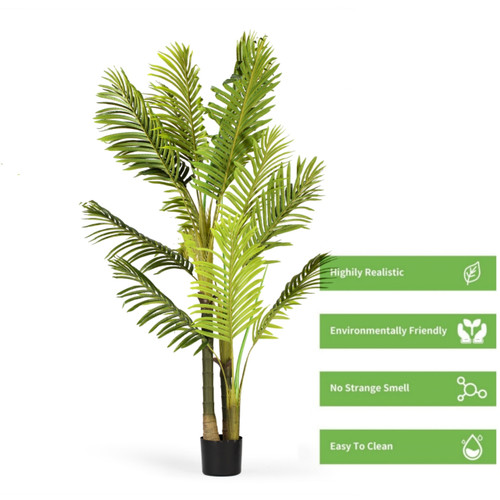 Artificial Palm Tree in Black Nursery Pot (New)