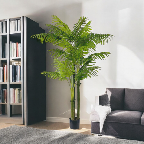 Artificial Palm Tree in Black Nursery Pot (New)