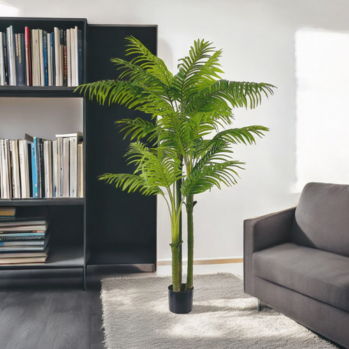 Artificial Palm Tree in Black Nursery Pot (New)