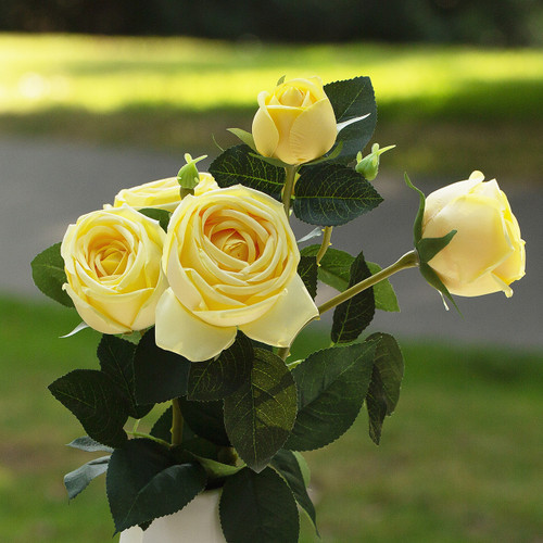 28" Rose Flower Stem (New) — Available in 6 Colors