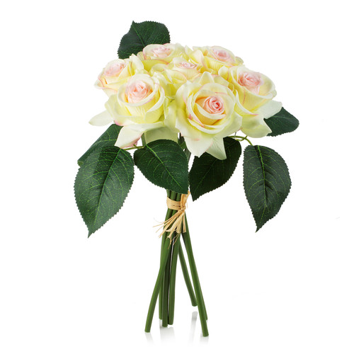 7 Heads Rose Flower Bouquet (New) — Available in 5 Colors