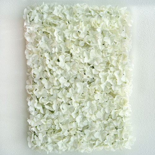 12 Pack 33 Sq ft. UV Protected 3D Silk Hydrangea Flower Wall Mat Panel (New) — Available in 4 Colors