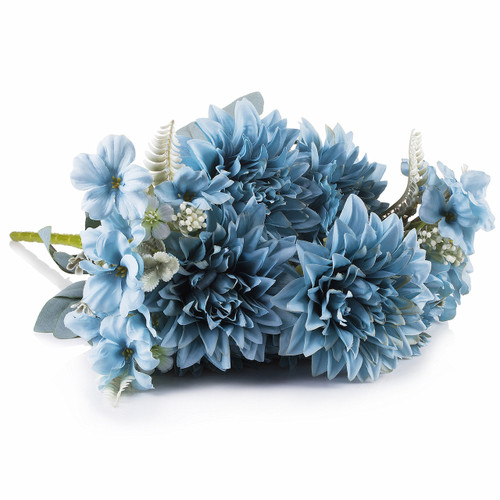20" Artificial Dahlia Flower Bush (New) — Available in 3 Colors