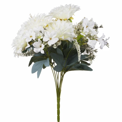 20" Artificial Dahlia Flower Bush (New) — Available in 3 Colors