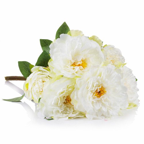 20"Artificial Peony Flower Bush with 7 Large Flower Head (New) — Available in 3 Colors