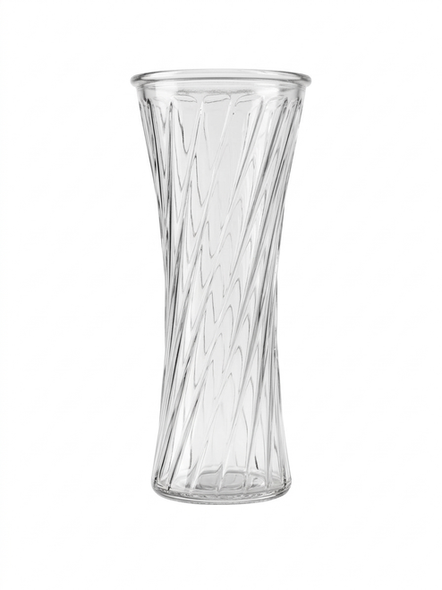 5.0" W 11.0" H Clear Hurricane Glass Vase