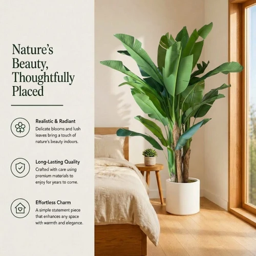 Artificial Banana Tree in Nursery Pot