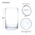 4" W Clear Glass Cylinder Vase