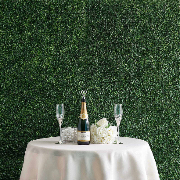12 Panels 33 Sq ft. Artificial Boxwood Hedge Faux Foliage Greenery Wall Backdrop Decoration for Party Wedding Indoor & Outdoor Garden