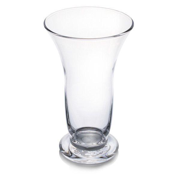 Clear Glass Vase H 8.5" W 5.5"