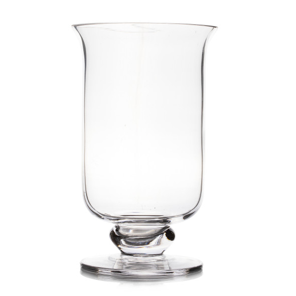 Unique Clear Vase H 8.5" W 5.0"