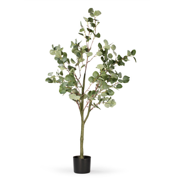 4ft Artificial Eucalyptus Tree in Plastic Nursery Pot