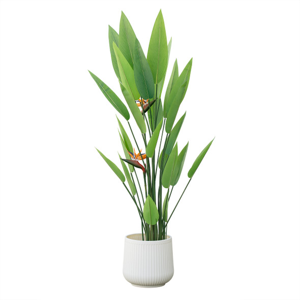 Artificial Bird of Paradise Tree with Flower in Pot Artificial Bird of Paradise Tree with Flower in Pot