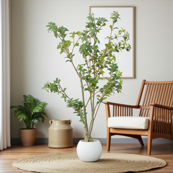72" Artificial Pieris Tree in Nursery Pot 72" Artificial Pieris Tree in Nursery Pot