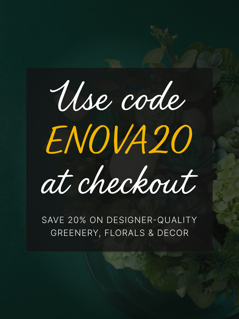 Website sitewide discount with styled botanicals