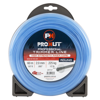 BRT707 - PROKUT TRIMMER LINE ROUND BLUE .080 2.0MM 1/2LB