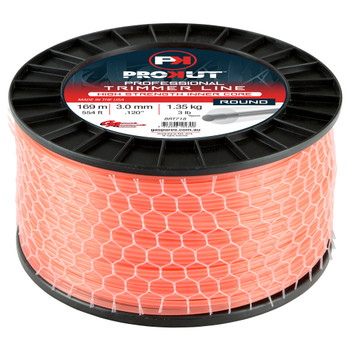 BRT718 - PROKUT TRIMMER LINE ROUND ORANGE .120 3MM 3LB