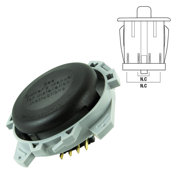 SWT7468 - SEAT SAFETY SWITCH 4 PIN HUSQVARNA 42"/48"/52"