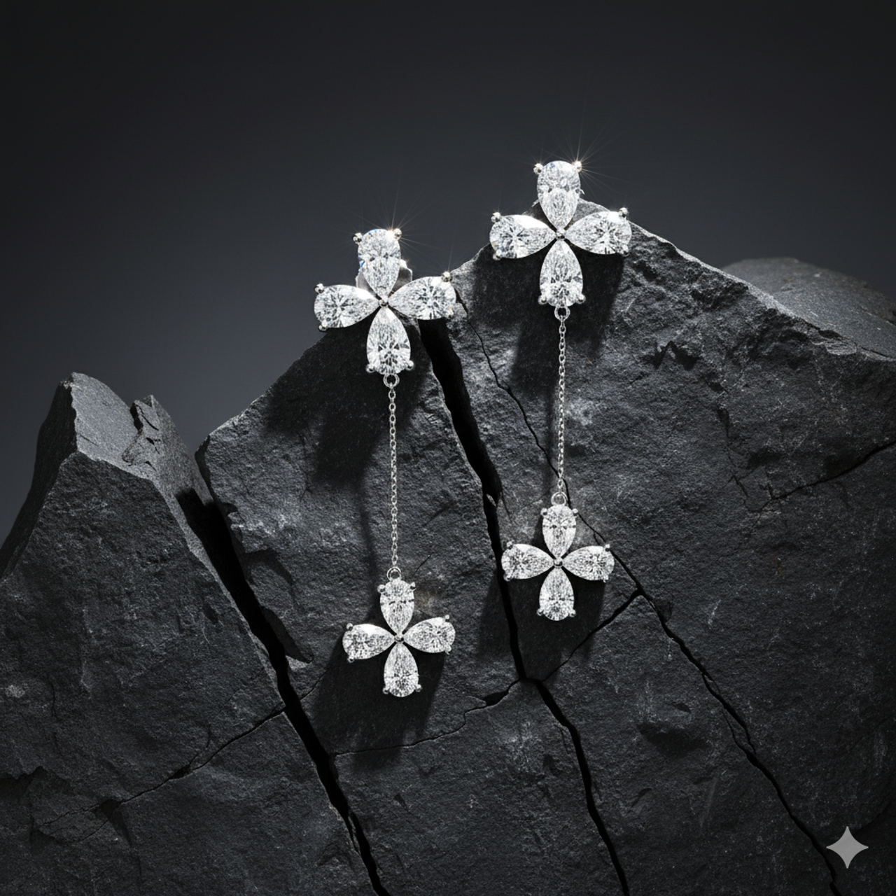 The Amorati Stella Bloom Drop Earrings