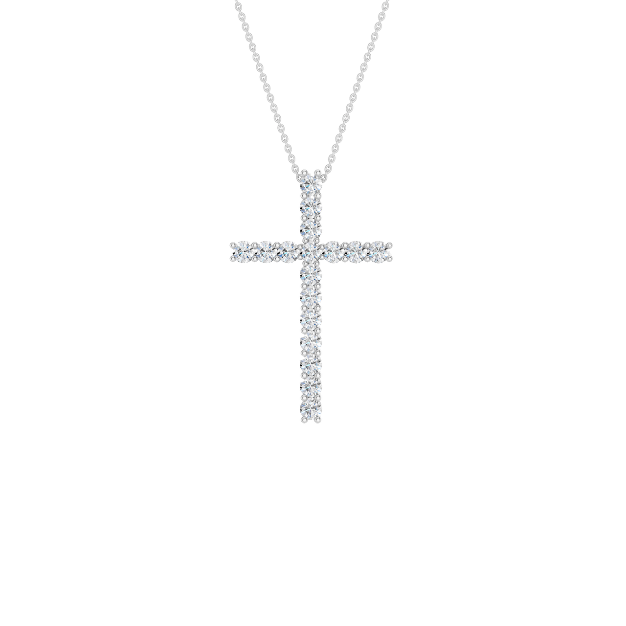 Petite Diamond Cross Necklace