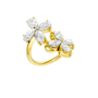 The Amorati Asymmetrical Flower Ring