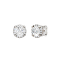 The Aurelia 2-Carat Round Hidden Halo Studs
