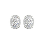 The Aurelia 2-Carat Oval Hidden Halo Studs