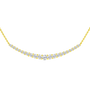 Petite Graduated Diamond Curve Necklace