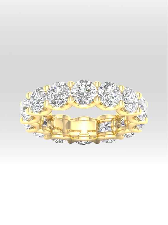 Bold Bezel 7-Carat Diamond Eternity Band