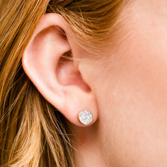 Lumin Cushion Cut 1-Carat Diamond Studs
