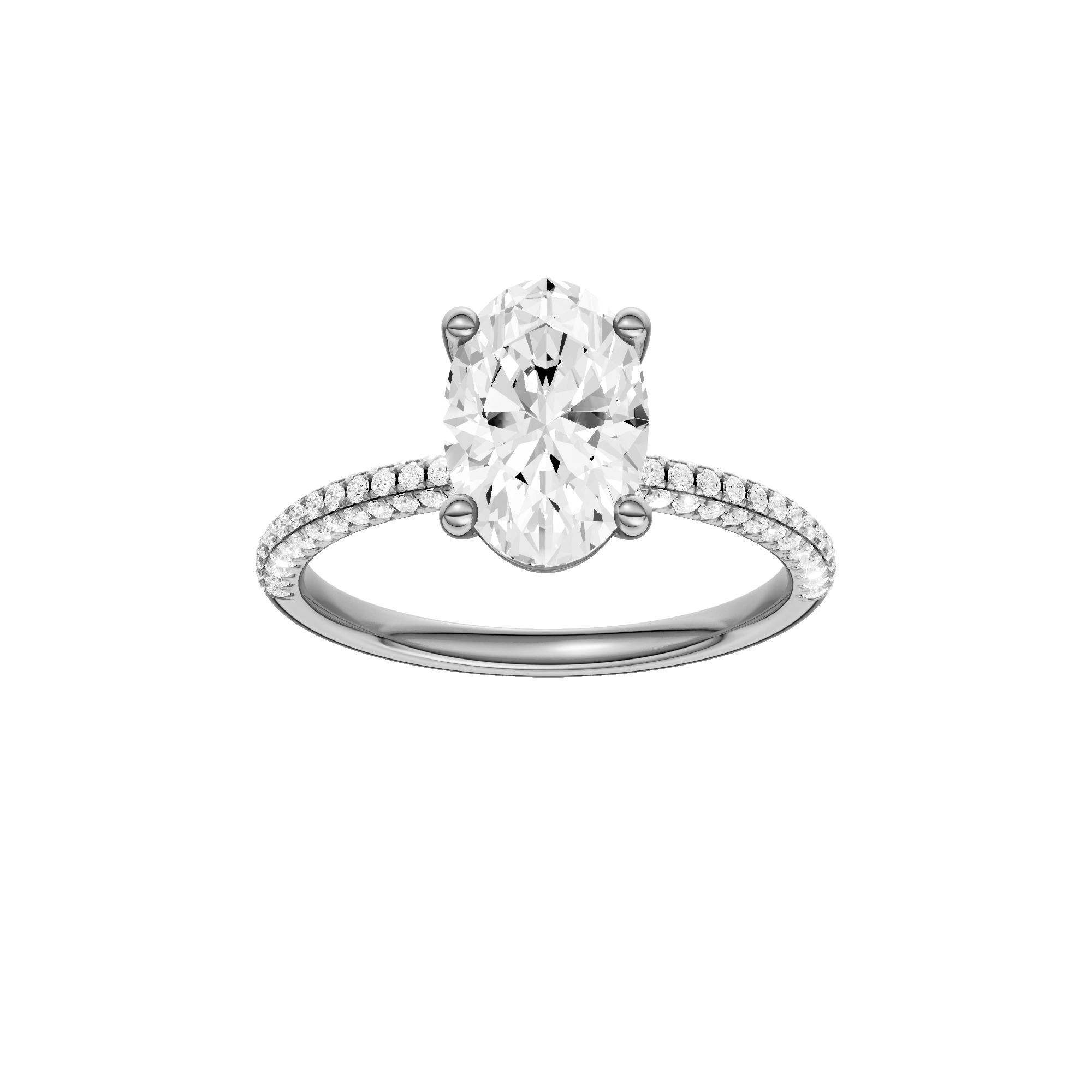 Alight: Oval, Pavé, Plain