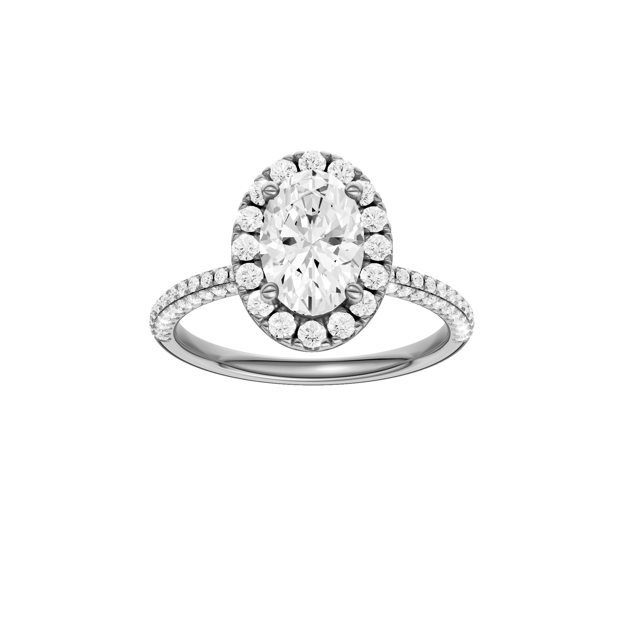 Provenance: Oval, Pavé, Halo