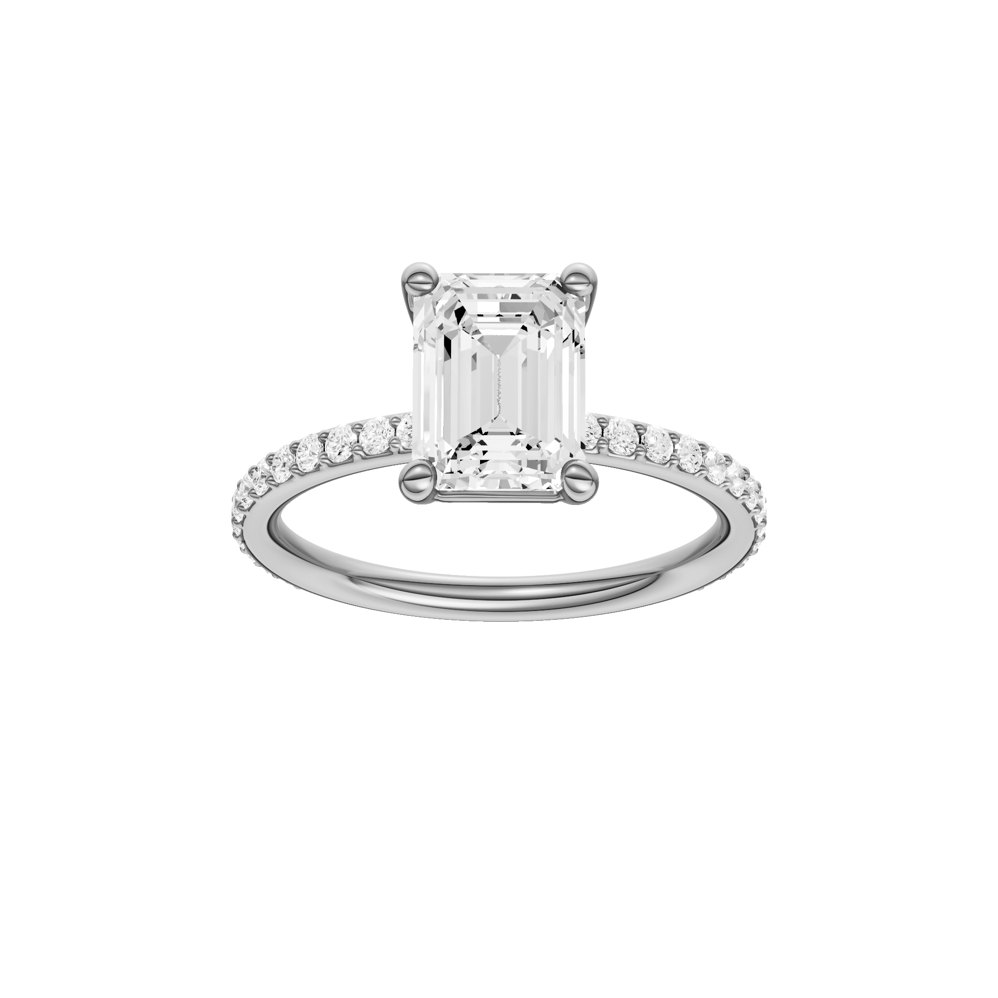 Alight: Emerald, Prong, Plain