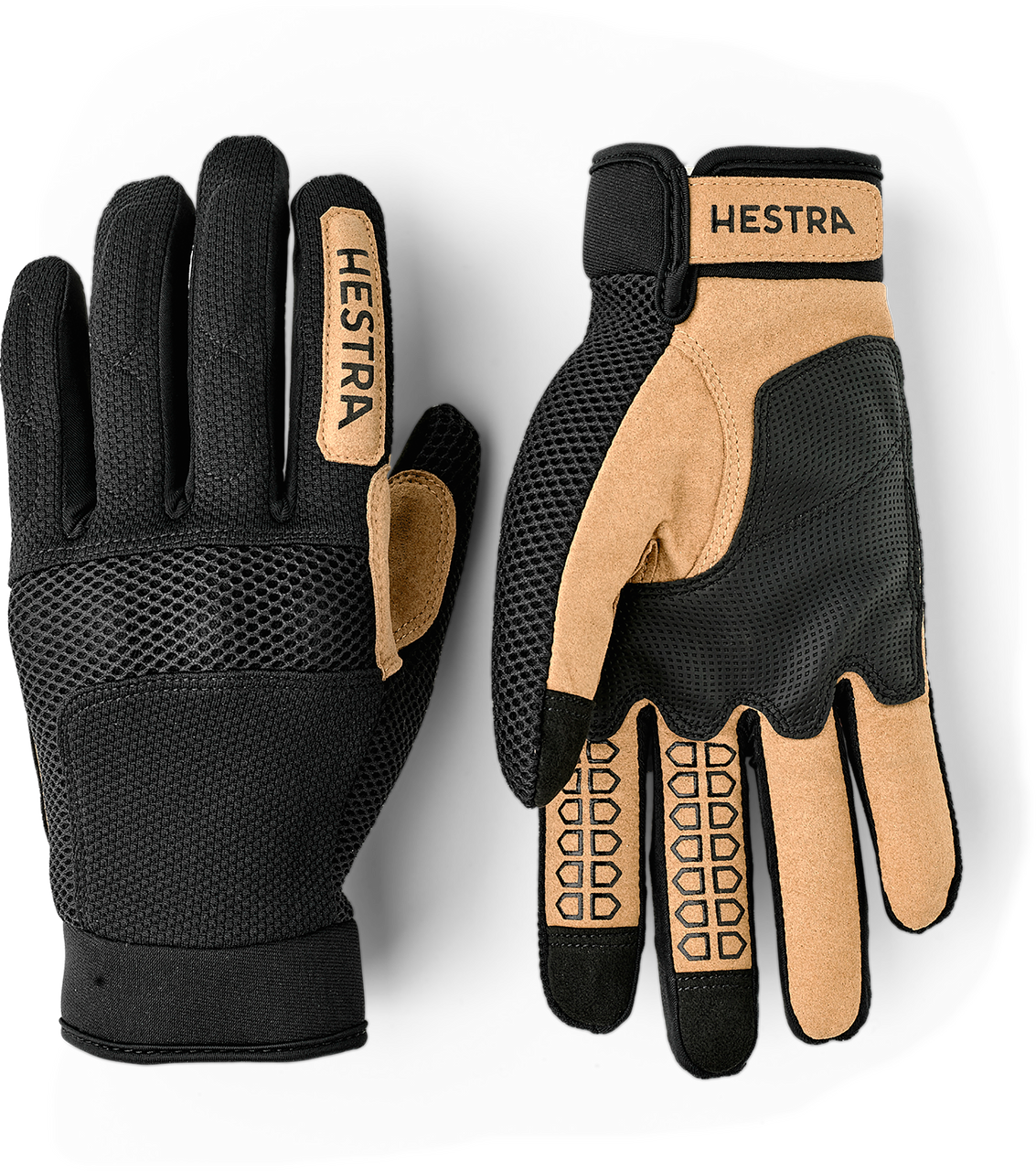 Hestra ミトン グローブ サイズ8 黒/黄 Hestra - All Mountain Bike Glove - Black/Tan - XS(6) & Sm(7) Only