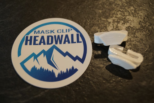Headwall - Mask Clip - White - one pair - SALE!
