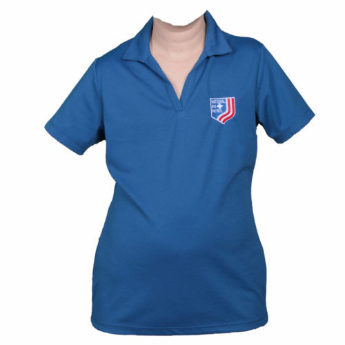 NSP Branded - Men's Performance Polo - Royal with NSP Shield - Sm