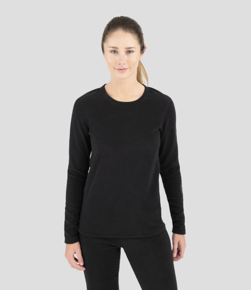 Terramar - Women’s Heritage Fleece 4.0 Crew – Black - SALE!