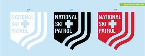 NSP - Shield Logo Vinyl Cut Transfer Decal - Available in White, Black or Red