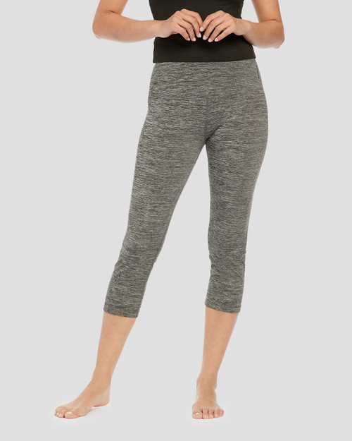 Terramar - Women's 2.0 Cloud Nine Baselayer Capri - Grey Melange - XS Only - SALE!