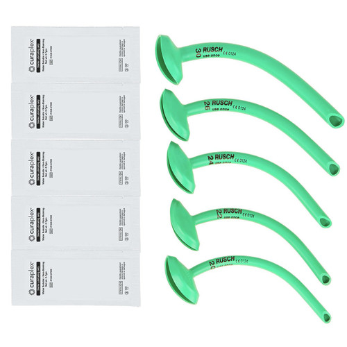 EMP – Curaplex Fixed Flange Nasopharyngeal Airway Kit (5 Sizes) in Poly Bag