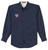 NSP Branded - Men's LS Button-up Shirt - Navy & Light Stone w/ NSP Shield - SALE! - Small only
